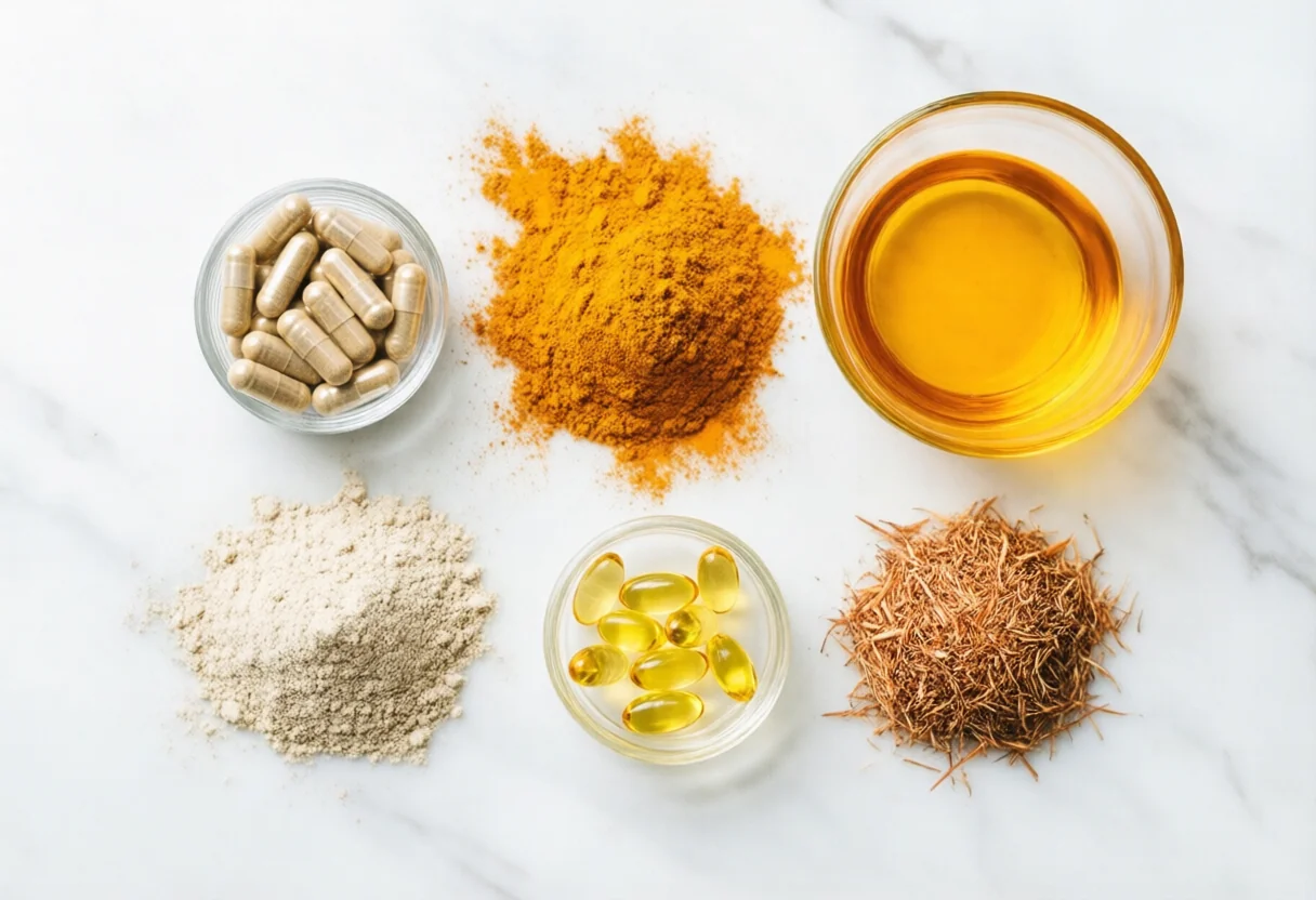 Izületi egészség kiegészítők - glükozamin, omega-3, kurkumin, kollagén